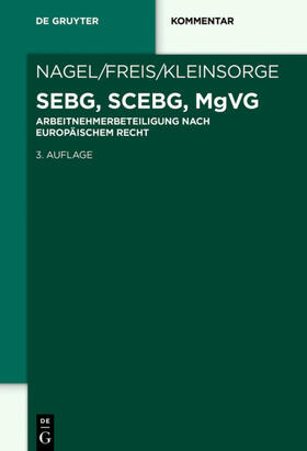 Nagel / Freis / Kleinsorge |  SEBG, SCEBG, MgVG | Buch |  Sack Fachmedien