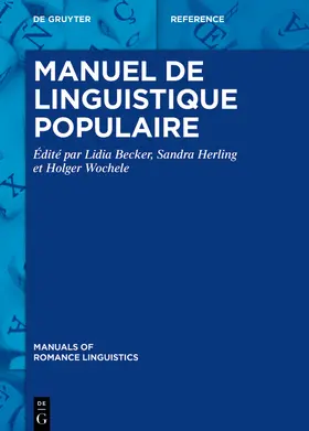 Becker / Herling / Wochele |  Manuel de linguistique populaire | Buch |  Sack Fachmedien
