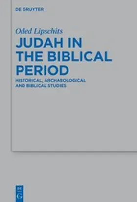 Lipschits |  Judah in the Biblical Period | eBook | Sack Fachmedien