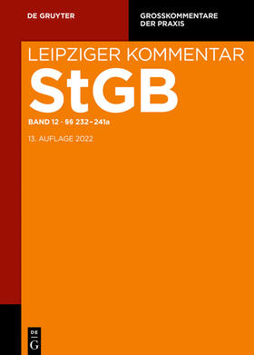 Altvater / Coen / Krehl | Leipziger Kommentar. Strafgesetzbuch: StGB. §§ 232-241a | E-Book | sack.de