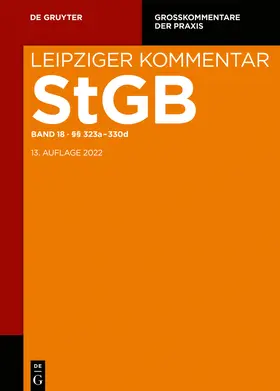 Heghmanns / Popp | Leipziger Kommentar. Strafgesetzbuch: StGB. Band 18: §§ 323a-330d | E-Book | sack.de