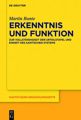 Bunte |  Erkenntnis und Funktion | eBook | Sack Fachmedien