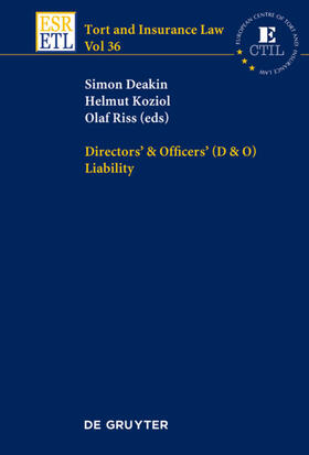 Deakin / Riss / Koziol |  Directors & Officers (D & O) Liability | Buch |  Sack Fachmedien
