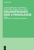 Hillebrandt / Klimek / Müller |  Grundfragen der Lyrikologie 1 | Buch |  Sack Fachmedien