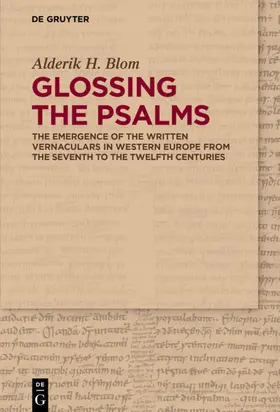 Blom |  Glossing the Psalms | eBook | Sack Fachmedien