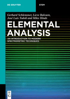 Schlemmer / Hinds / Balcaen | Elemental Analysis | Buch | 978-3-11-050107-0 | sack.de