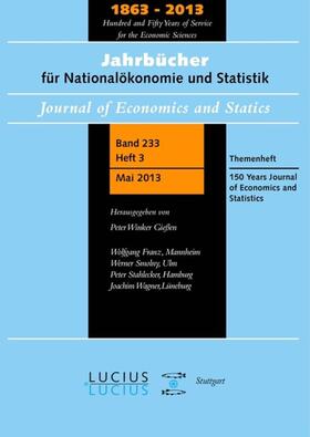 Franz / Winker | 150 Years Journal of Economics and Statistics | E-Book | sack.de