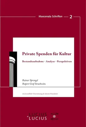 Sprengel / Strachwitz |  Private Spenden für Kultur | eBook | Sack Fachmedien