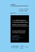 Schüller / Voigt |  Von der Ordnungstheorie zur Institutionenökonomik | eBook | Sack Fachmedien