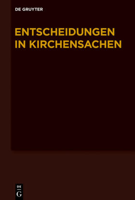 Baldus / Muckel |  Entscheidungen in Kirchensachen | eBook | Sack Fachmedien