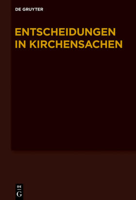 Baldus / Muckel | Entscheidungen in Kirchensachen | E-Book | sack.de