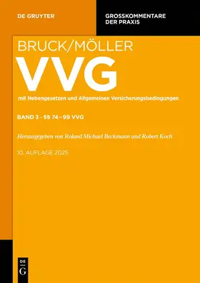Beckmann / Koch / Staudinger |  Bruck/Müller. VVG. Band 3: §§ 74-99 VVG | eBook | Sack Fachmedien