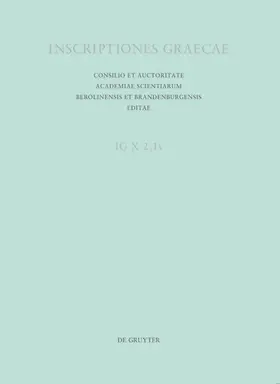 Nigdelis |  Inscriptiones Thessalonicae et viciniae | Buch |  Sack Fachmedien