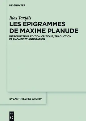 Taxidis |  Les Épigrammes de Maxime Planude | eBook | Sack Fachmedien