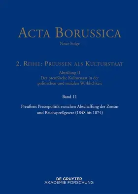 Holtz | Preußens Pressepolitik zwischen Abschaffung der Zensur und Reichspreßgesetz (1848 bis 1874) | E-Book | sack.de