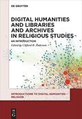 Anderson |  Digital Humanities and Libraries and Archives in Religious Studies | eBook | Sack Fachmedien
