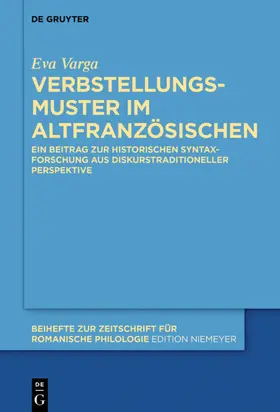 Varga |  Verbstellungsmuster im Altfranzösischen | eBook | Sack Fachmedien