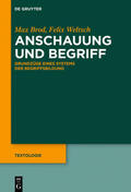 Brod / Weltsch / Zittel |  Brod, M: Anschauung und Begriff | Buch |  Sack Fachmedien