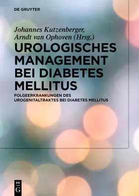 Kutzenberger | Urologisches Management bei Diabetes mellitus | E-Book | www.sack.de