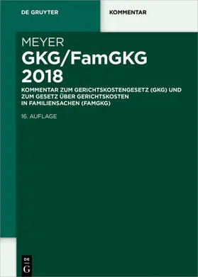 Meyer | GKG/FamGKG 2018 | E-Book | www.sack.de