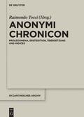 Tocci |  Anonymi Chronicon | Buch |  Sack Fachmedien