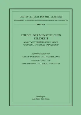 Schubert / Lange |  Spiegel der menschlichen Seligkeit | Buch |  Sack Fachmedien