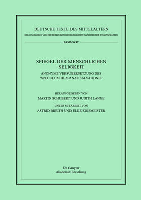 Schubert / Lange | Spiegel der menschlichen Seligkeit | Buch | 978-3-11-054257-8 | sack.de