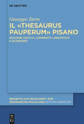 Zarra | Il «Thesaurus pauperum» pisano | E-Book | www.sack.de