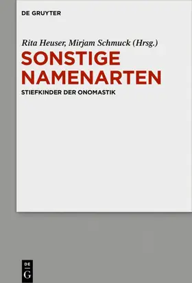 Heuser / Schmuck |  Sonstige Namenarten | eBook | Sack Fachmedien