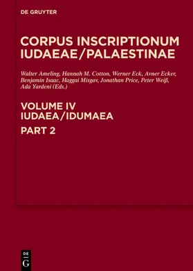Ameling / Cotton / Yardeni |  Iudaea / Idumaea: 3325-3978 | eBook | Sack Fachmedien