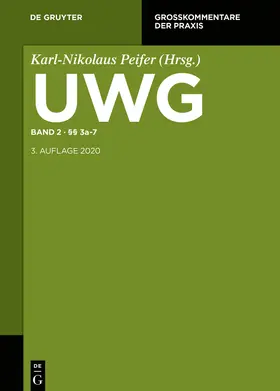 Dornis / Eichelberger / Glöckner |  UWG §§ 4-7 / Band 2 - §§ 3a-7 | Buch |  Sack Fachmedien