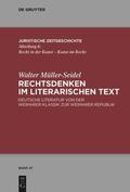 Müller-Seidel / Reiss |  Rechtsdenken im literarischen Text | Buch |  Sack Fachmedien