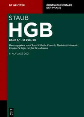 Kindler / Kraft / Grundmann |  Handelsgesetzbuch §§ 290-314 | Buch |  Sack Fachmedien