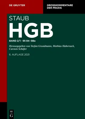 Emde | Staub/Handelsgesetzbuch: HGB. Band 2/1: §§ 84-88a | E-Book | sack.de