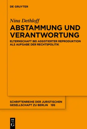 Dethloff |  Abstammung und Verantwortung | Buch |  Sack Fachmedien