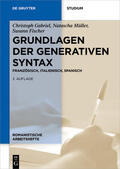 Gabriel / Müller / Fischer |  Grundlagen der generativen Syntax | eBook | Sack Fachmedien