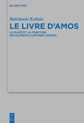 Kolani | Le livre d’Amos | E-Book | www.sack.de