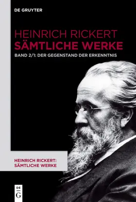 Rickert / Bast |  Der Gegenstand der Erkenntnis | eBook | Sack Fachmedien