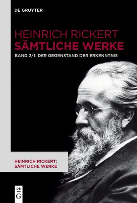 Rickert / Bast |  Der Gegenstand der Erkenntnis | eBook | Sack Fachmedien