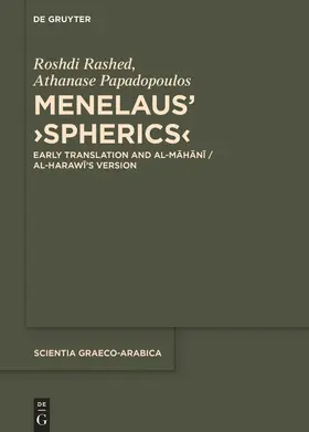 Rashed / Papadopoulos |  Menelaus' ¿Spherics¿ | Buch |  Sack Fachmedien