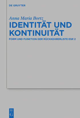 Bortz | Identität und Kontinuität | Buch | 978-3-11-056878-3 | sack.de
