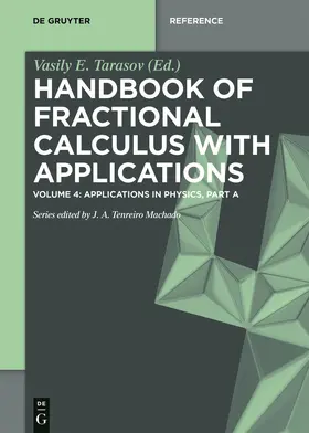 Tarasov |  Handbook of Fractional Calculus with Applications, Applications in Physics, Part A | Buch |  Sack Fachmedien