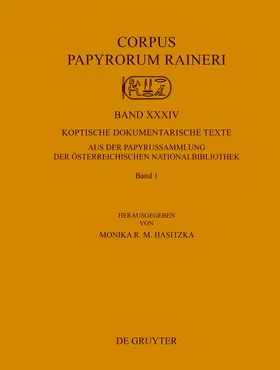 Hasitzka |  Koptische dokumentarische Texte aus der Papyrussammlung der Österreichischen Nationalbibliothek | Buch |  Sack Fachmedien