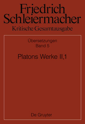 Käppel / Loehr | Platons Werke II,1, Berlin 1805. 1818 | Buch | sack.de