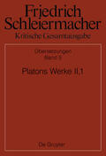 Käppel / Loehr |  Platons Werke II,1, Berlin 1805. 1818 | eBook | Sack Fachmedien