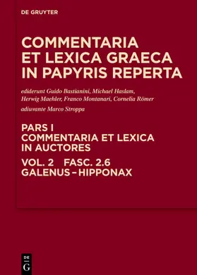 Bastianini / Colomo / Haslam |  Galenus - Hipponax | eBook | Sack Fachmedien