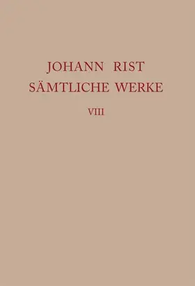 Noe / Roloff | Johann Rist Sämtliche Werke | E-Book | www.sack.de