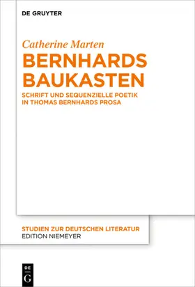 Marten | Bernhards Baukasten | Buch | 978-3-11-058739-5 | www.sack.de