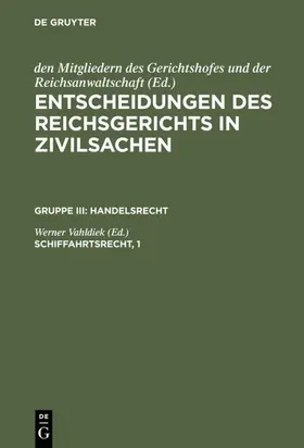 Vahldiek |  Schiffahrtsrecht, 1 | eBook | Sack Fachmedien