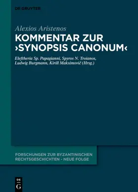 Aristenos / Papagianni / Troianos | Kommentar zur "Synopsis canonum" | E-Book | www.sack.de